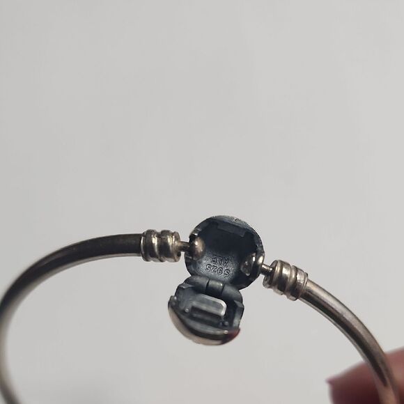 Pandora Sterling Silver Bracelet with Engraved Charm - Picture 3 of 3